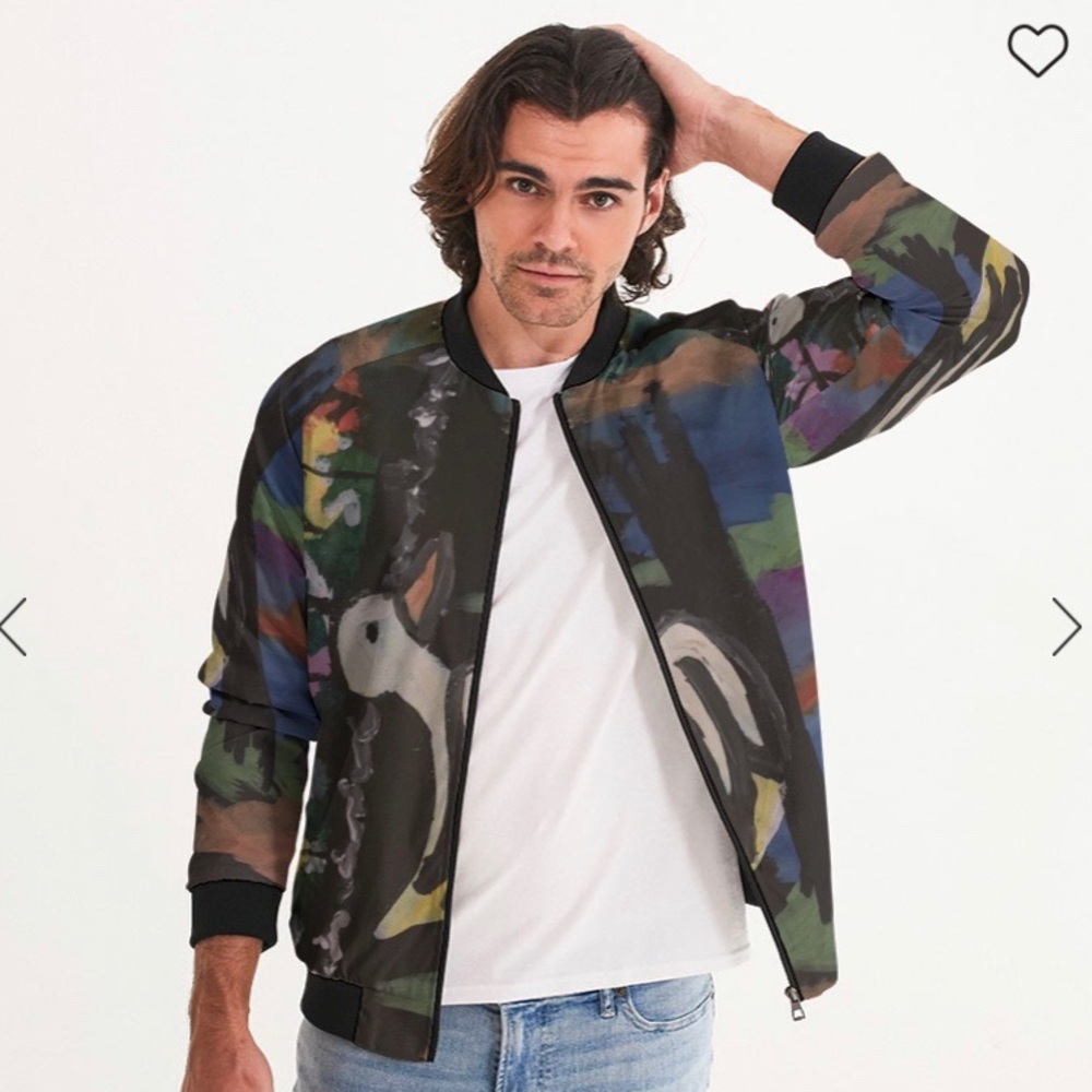 Rainbow Reflection Men’s Bomber Jacket